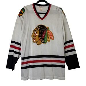 Vintage Chicago Blackhawks NHL Hockey Jersey XL 70s 80s Sandowknit